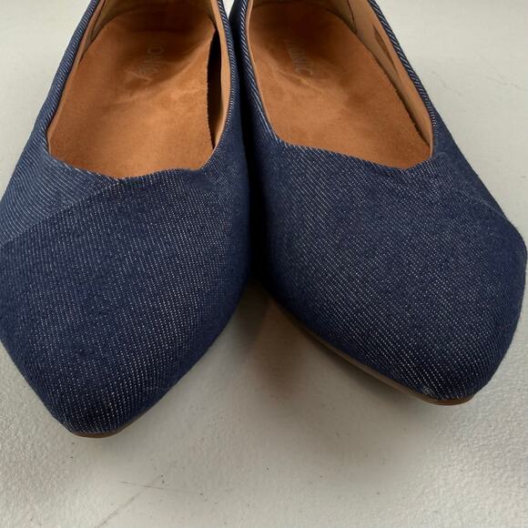 Vionic Women's Caballo Pointed Toe Denim Ballet Flats Size 9.5 - Picture 3 of 7